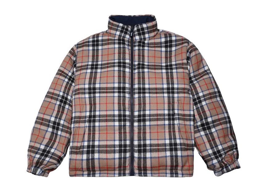Supreme Reversible Puffer Jacket Navy