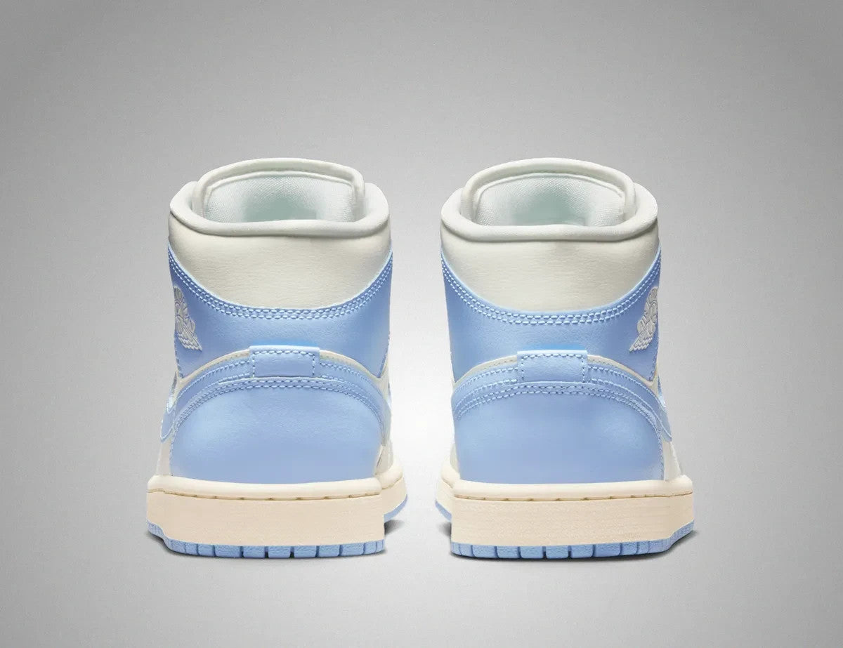 BQ6472-402 Nike Air Jordan 1 Mid Psychic Blue (Women's)