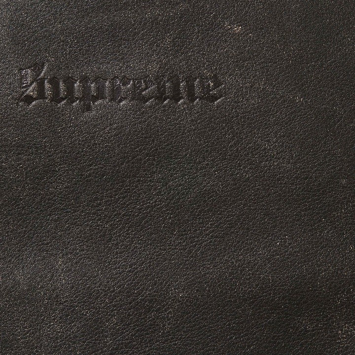 Supreme Schott Leather Racer Jacket Black