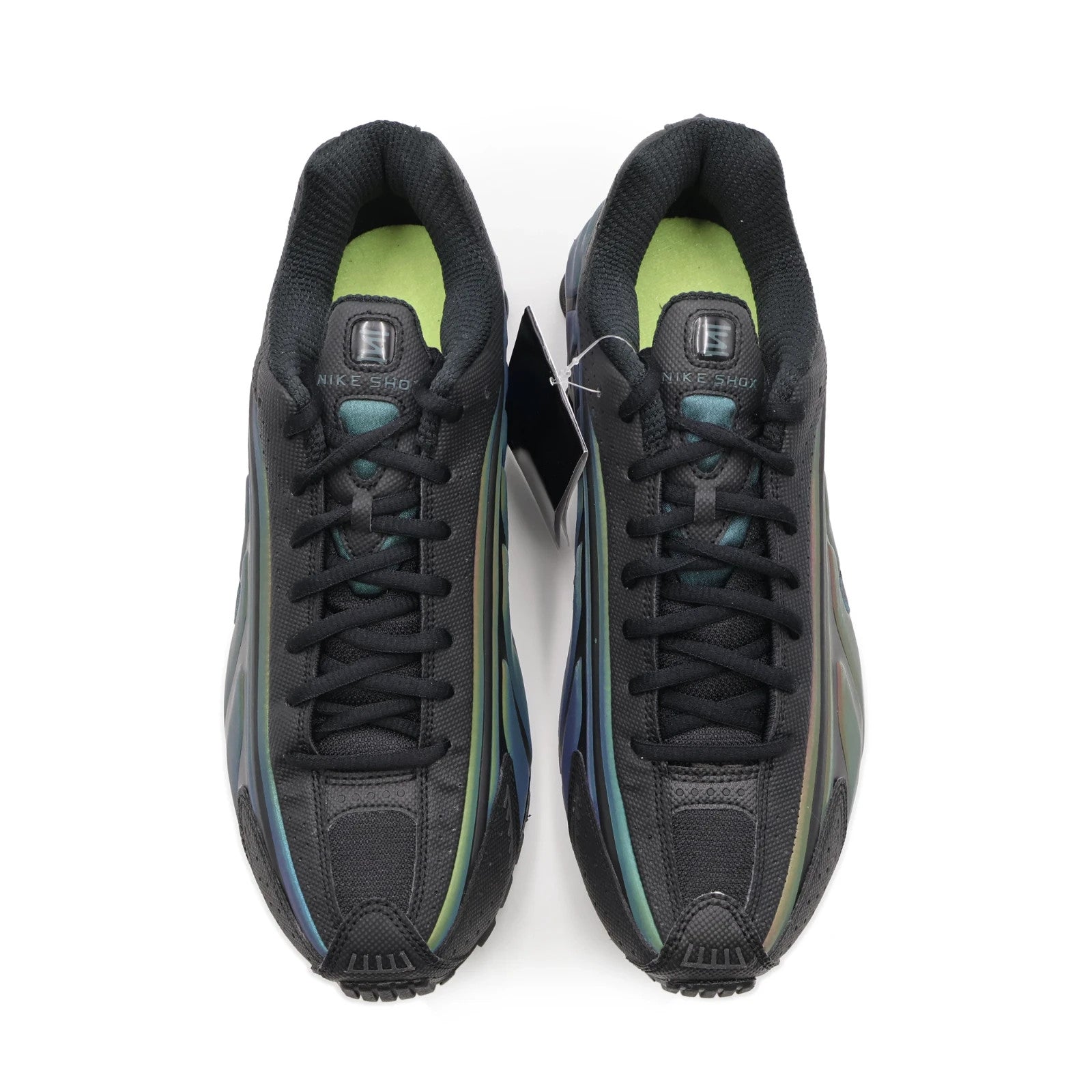 IM6596-001 Nike Shox R4 SE Black Seaweed Light Lemon Twist (Men's)