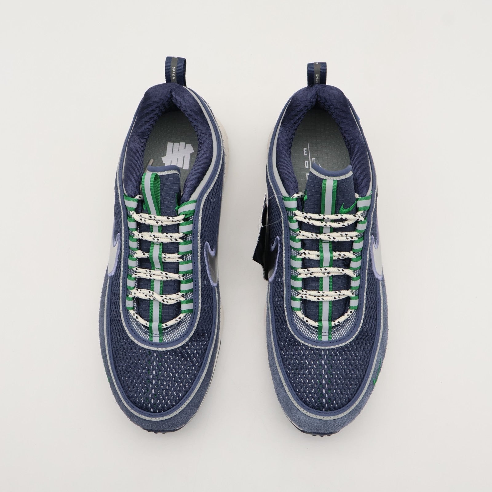 HV4847-400 UNDEFEATED Nike Air Zoom Spiridon Thunder Blue Silver (Men's)