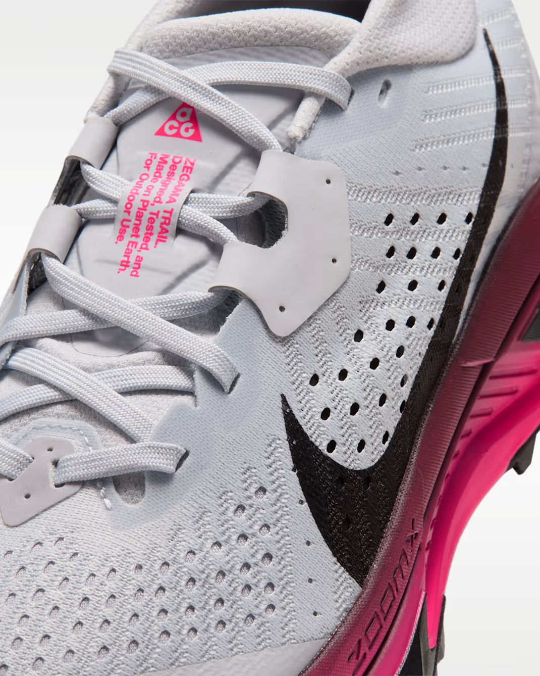 HV8115-009 Nike ACG Zegama Trail "Pure Platinum/Hyper Pink" (Women's)