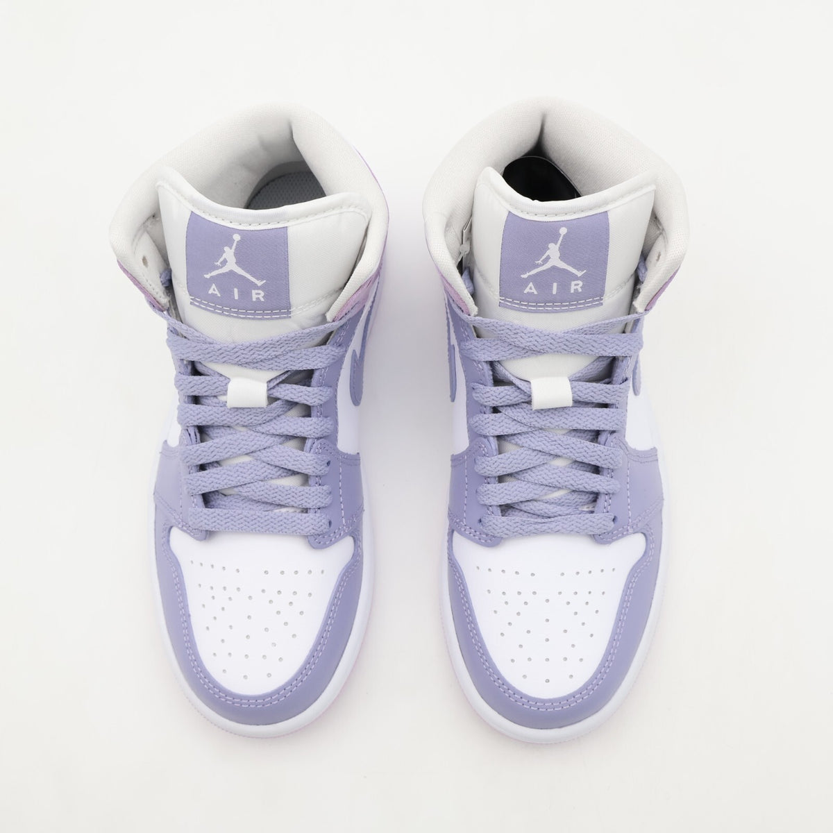BQ6472-510 Nike Air Jordan 1 Mid Indigo Haze White Doll  (Women's)