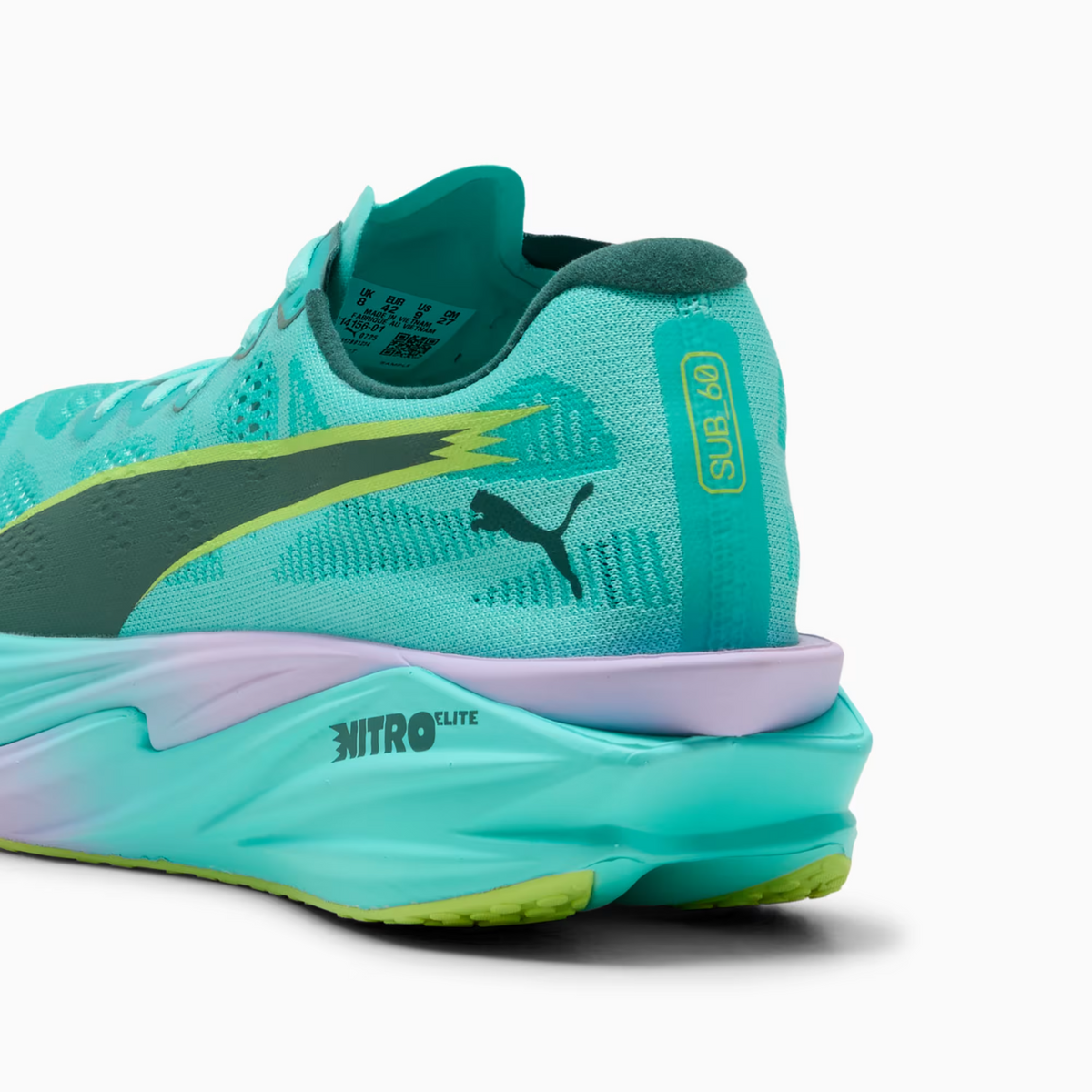 314156-01 Hyrox Ã Puma Deviate Nitro Elite 4 Intense Mint/Light Lavender (Men's)