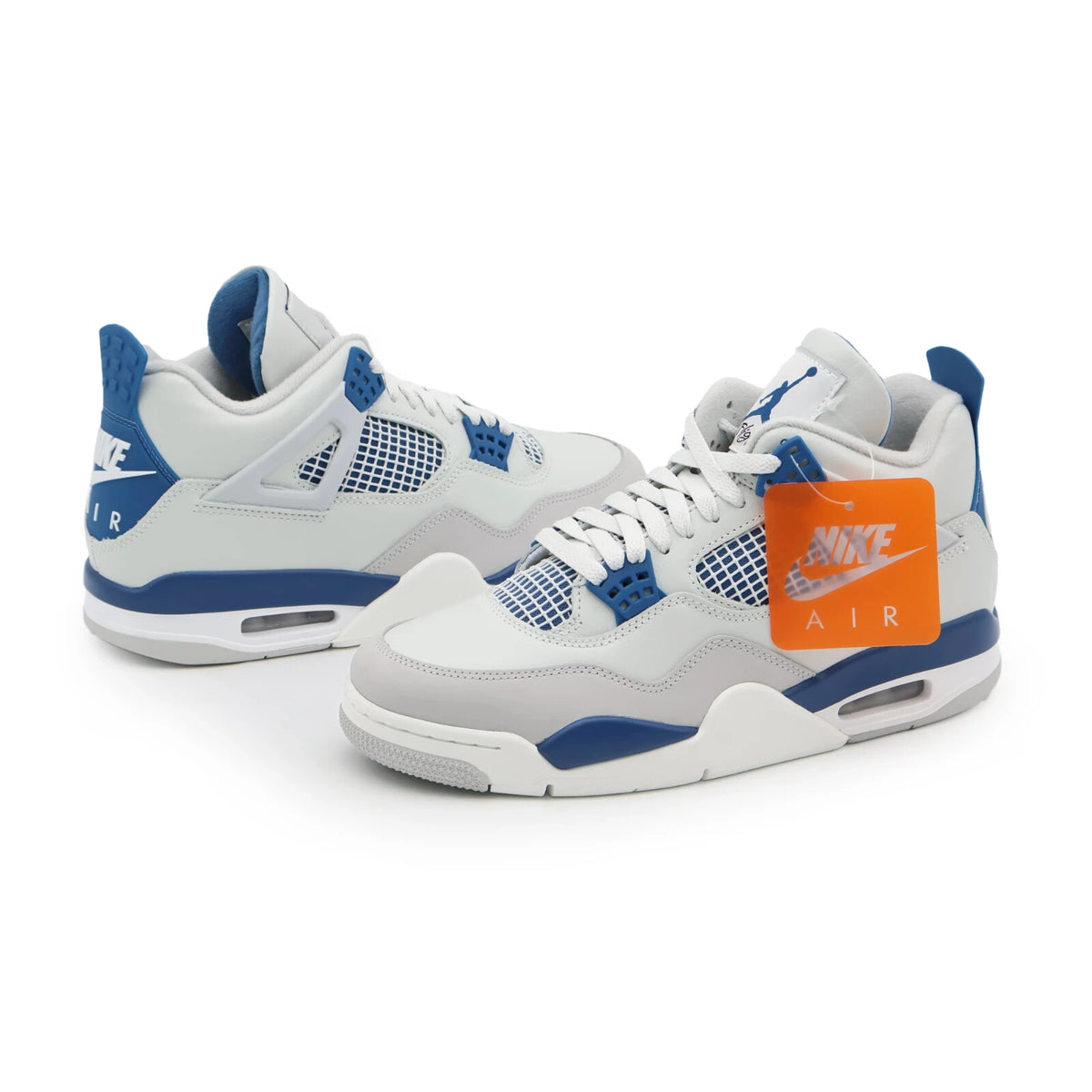 FV5029-141 Nike Air Jordan 4 Retro Industrial Military Blue Neutral Grey (Men's)
