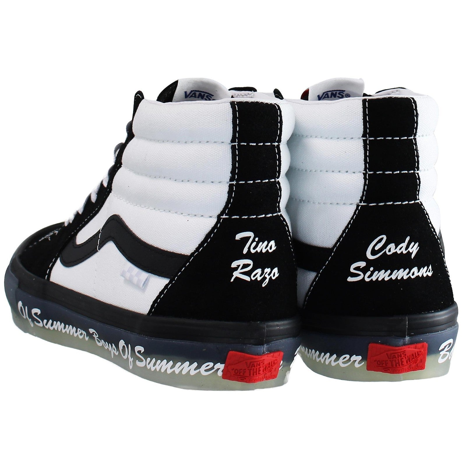 VN0A4BWYBD0 Boys of Summer Ã Vans Skate SK8-Hi Black/White (Men's)