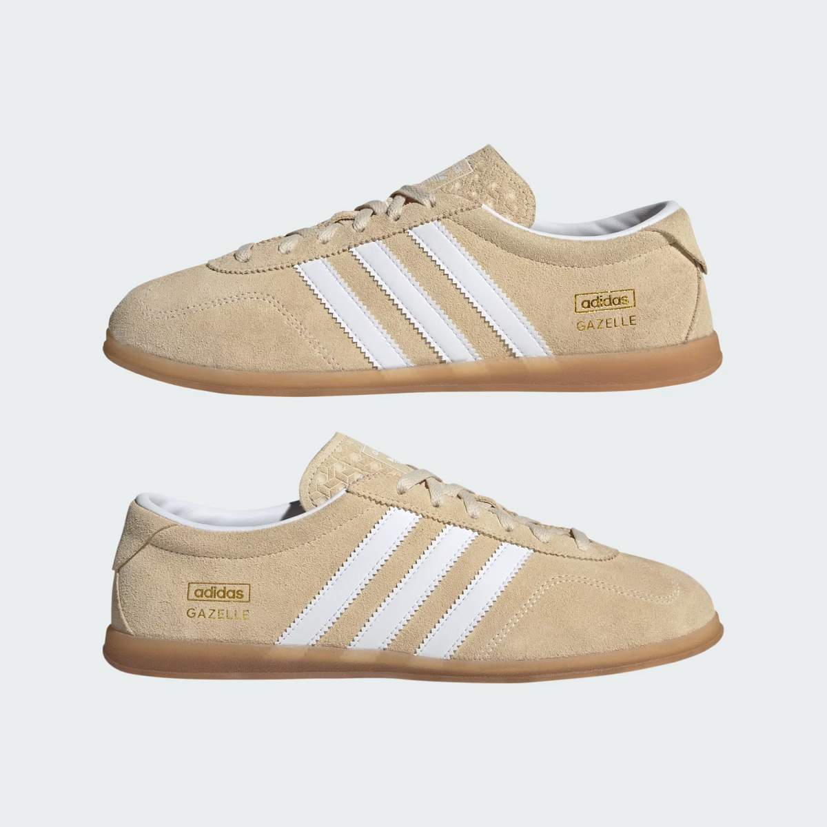 JR8889 adidas Originals Gazelle Low Pro Sand Strata Cloud White Gum (Men's)