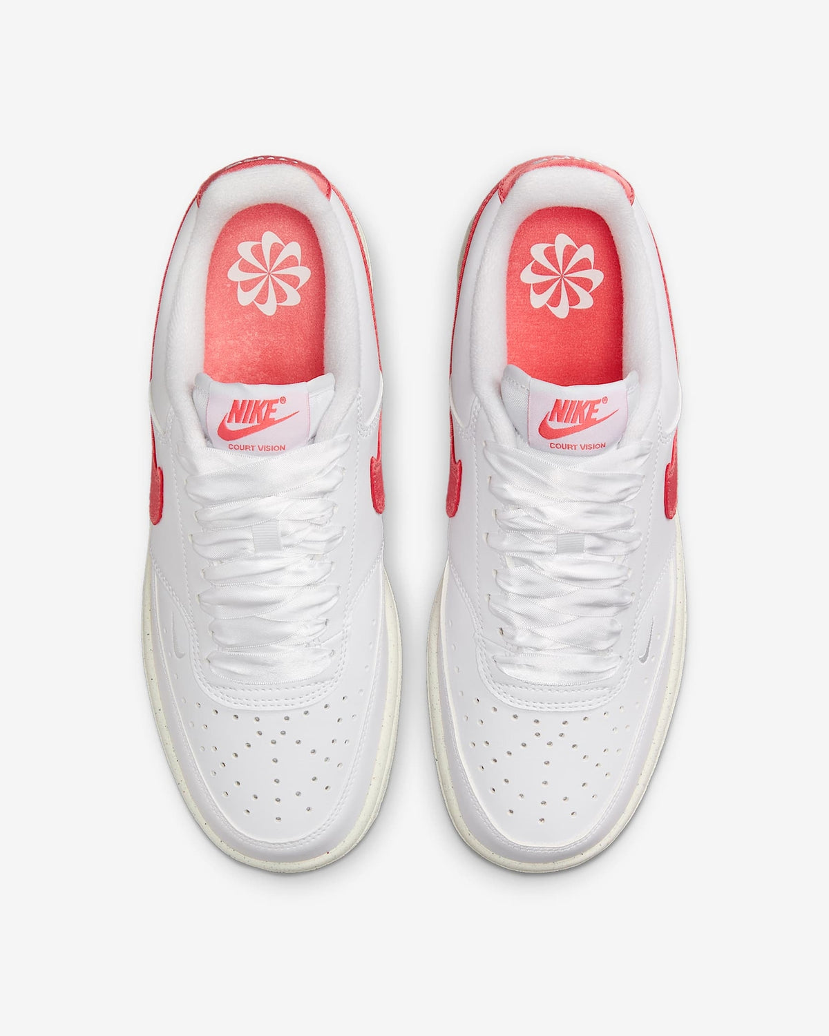 HV5246-100 Nike Court Vision Low Next Nature White Sail Magic Ember (Women's)