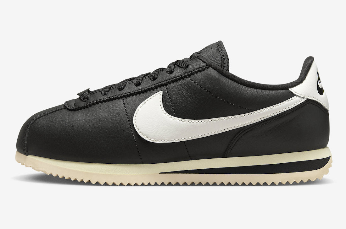 FB6877-001 Nike Cortez 23 PRM Black and Sail (Women's)