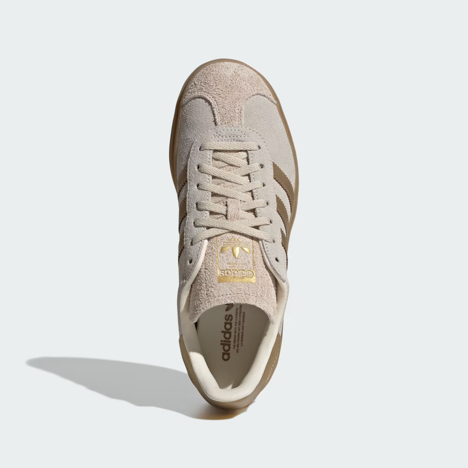 IH6781 adidas Gazelle Bold Cream White Brown Desert (Women's)