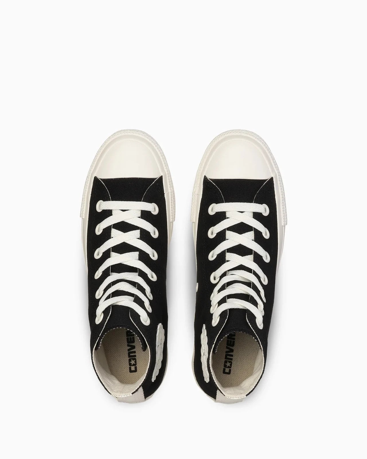 31318810 Converse Women's All Star PLTS Flowercut Hi "Black/White" (Women's)