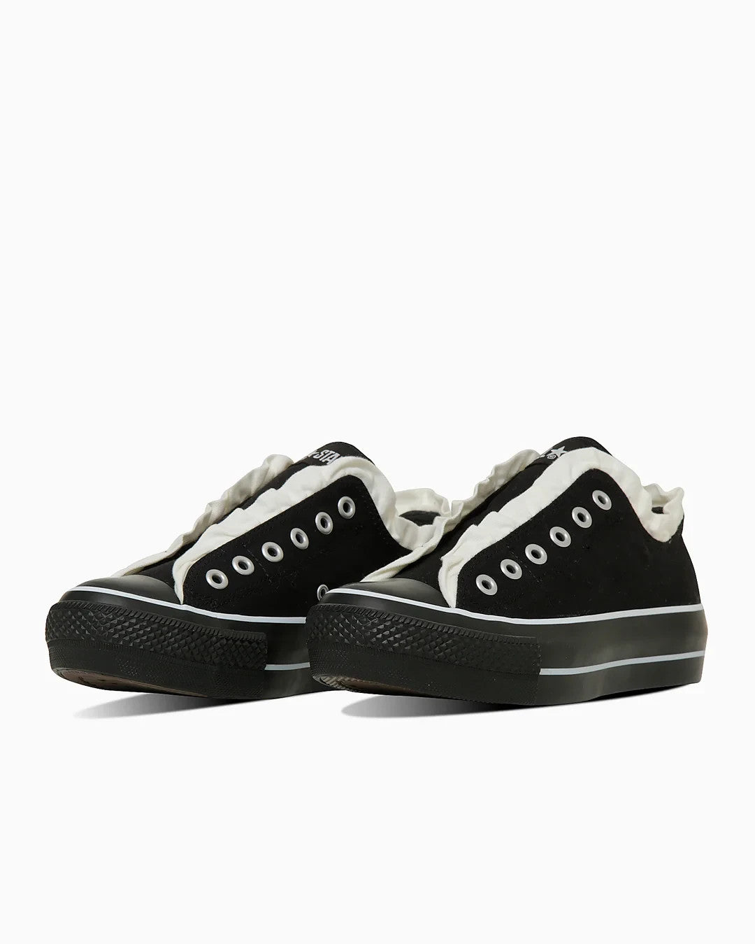 31315111 Converse All Star PLTS Frillslip OX Black/White (Women's)