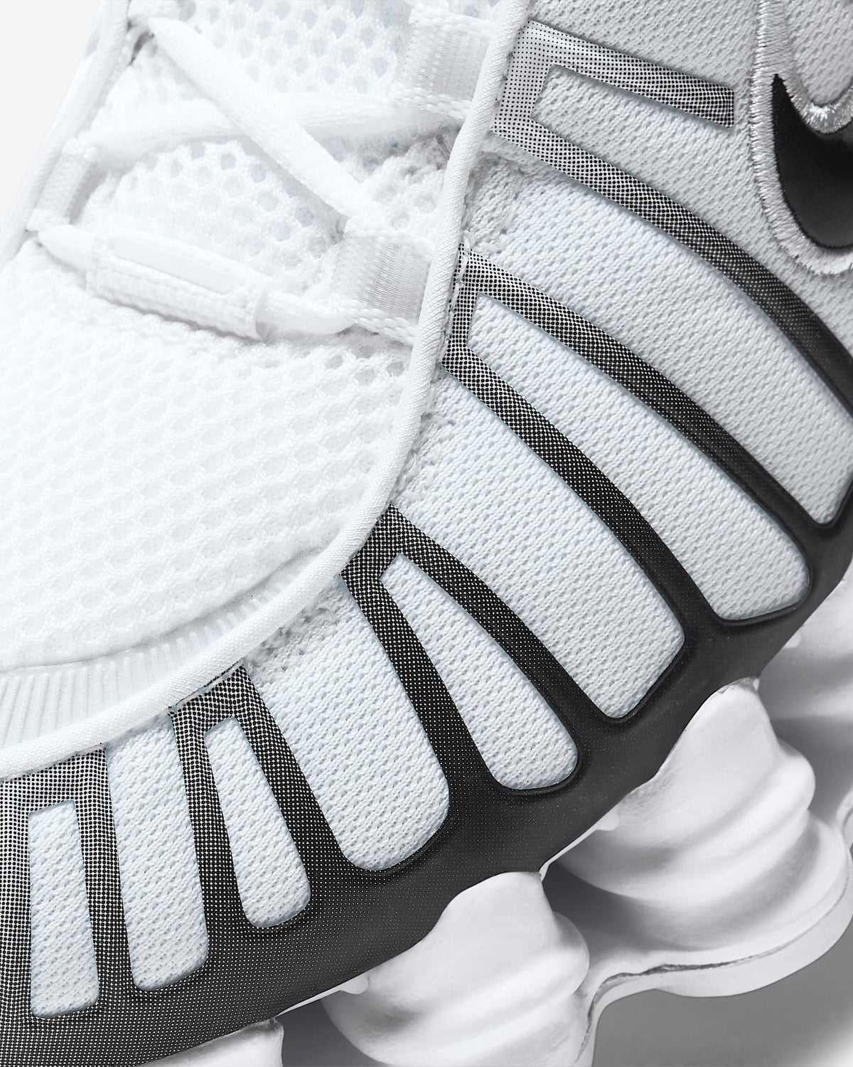AV3595-102 Nike Shox TL White Metallic Platinum Black (Men's)