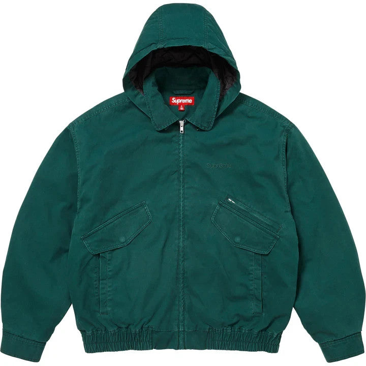 Supreme Hooded Utility Jacket Dark Green