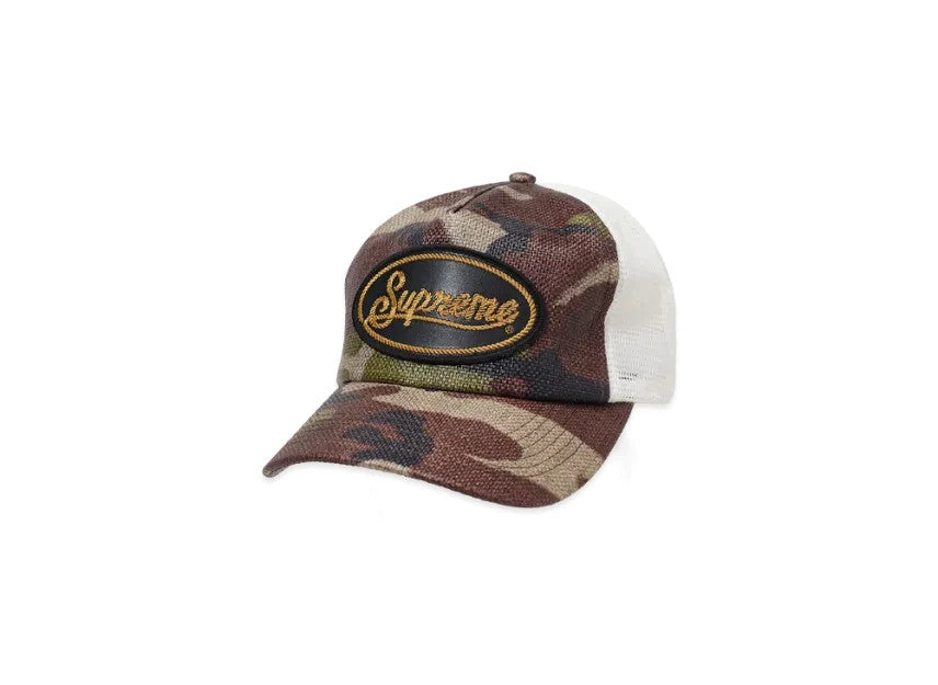 Supreme Raffia Mesh Back 5-Panel "Woodland Camo"
