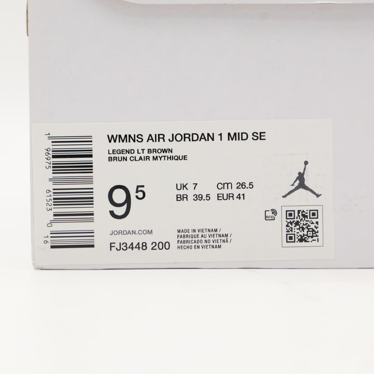 FJ3448-200 Nike Air Jordan 1 Mid SE Legend Light Brown Sail Legend (Women's)