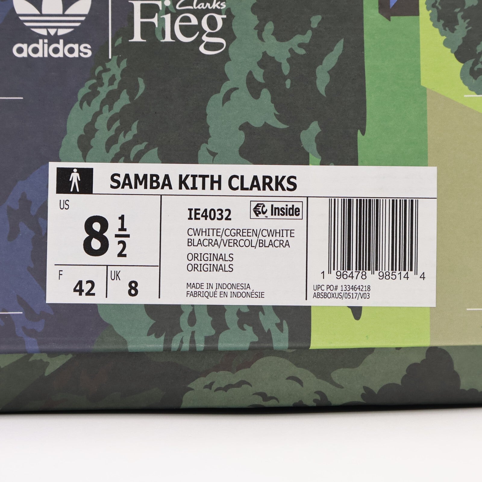 IE4032 KITH Ronnie Fieg Clarks adidas 8th Street Samba Kithmas Green (Men's)