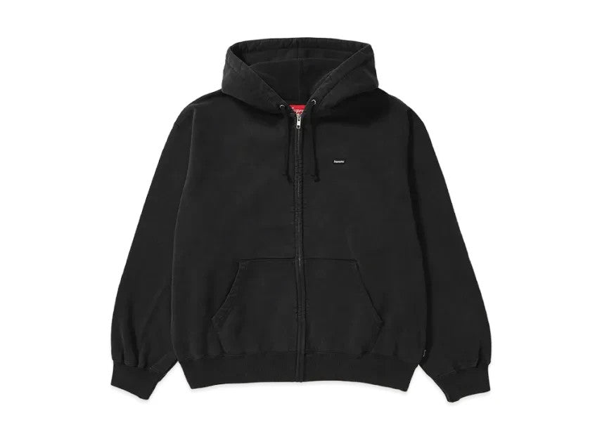 Supreme Small Box Zip Up Hooded Sweatshirt "Black"