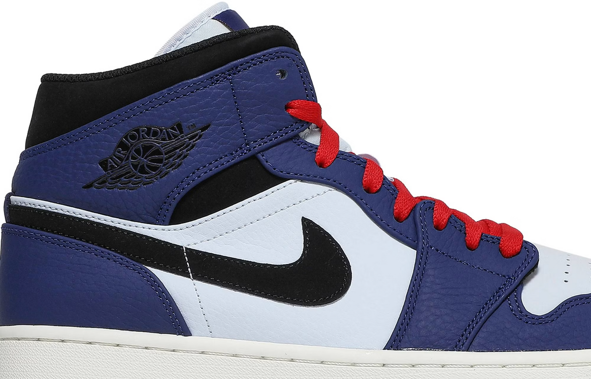 852542-400 Nike Air Jordan 1 Mid "Deep Royal Blue" (Men's)
