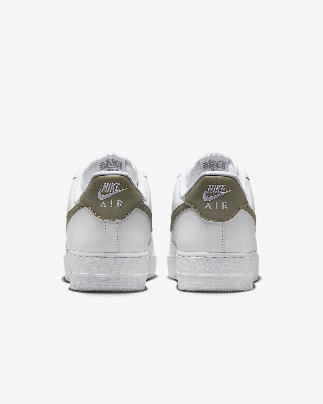 FJ4146-116 Nike Air Force 1 Low '07 White Light Army (Men's)