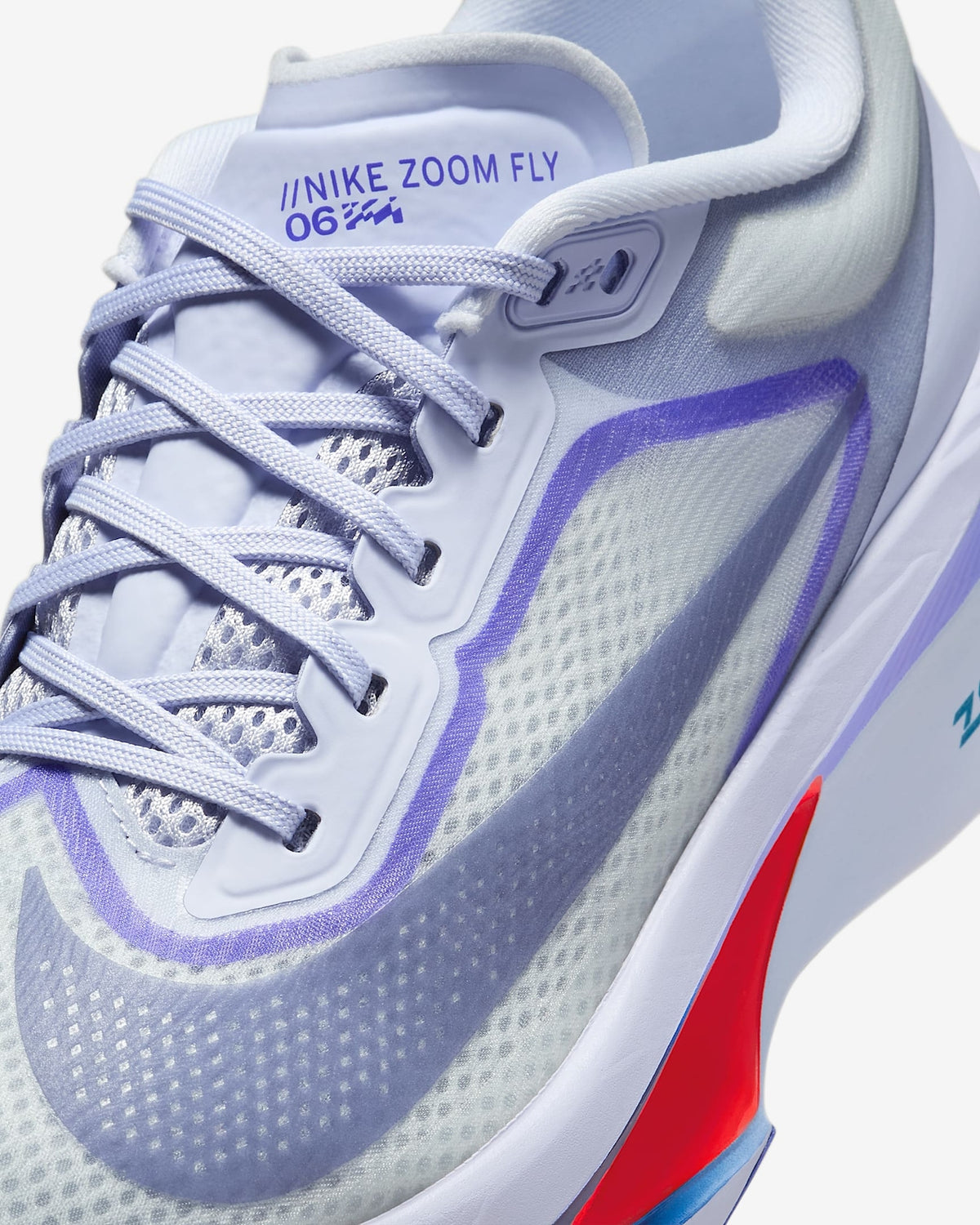 FN8455-004 Nike  Zoom Fly 6 Ghost Football Grey Blue Lightning  (Women's)