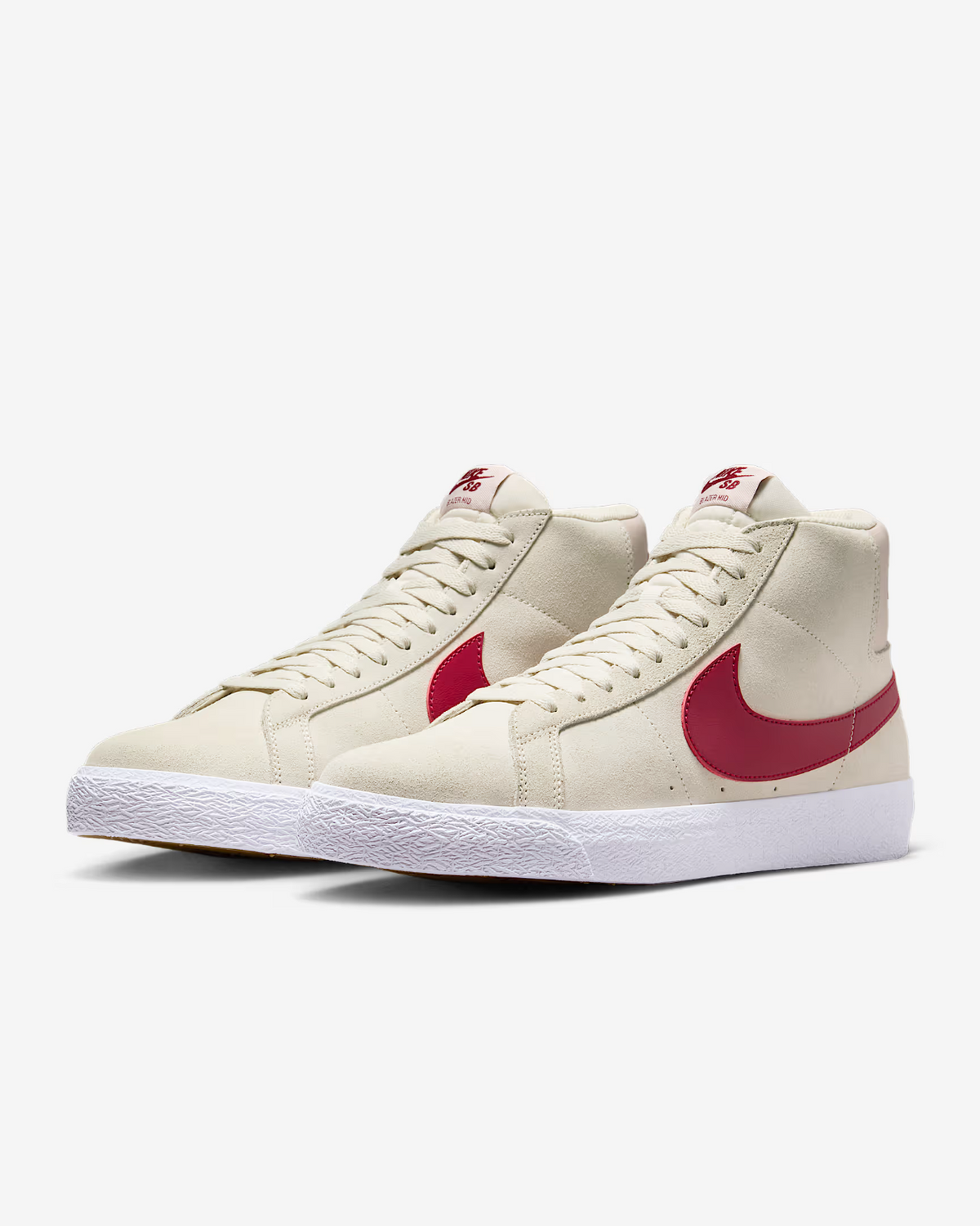 FD0731-100 Nike SB Zoom Blazer Mid Pale Ivory Silt Red White Noble Red (Men's)