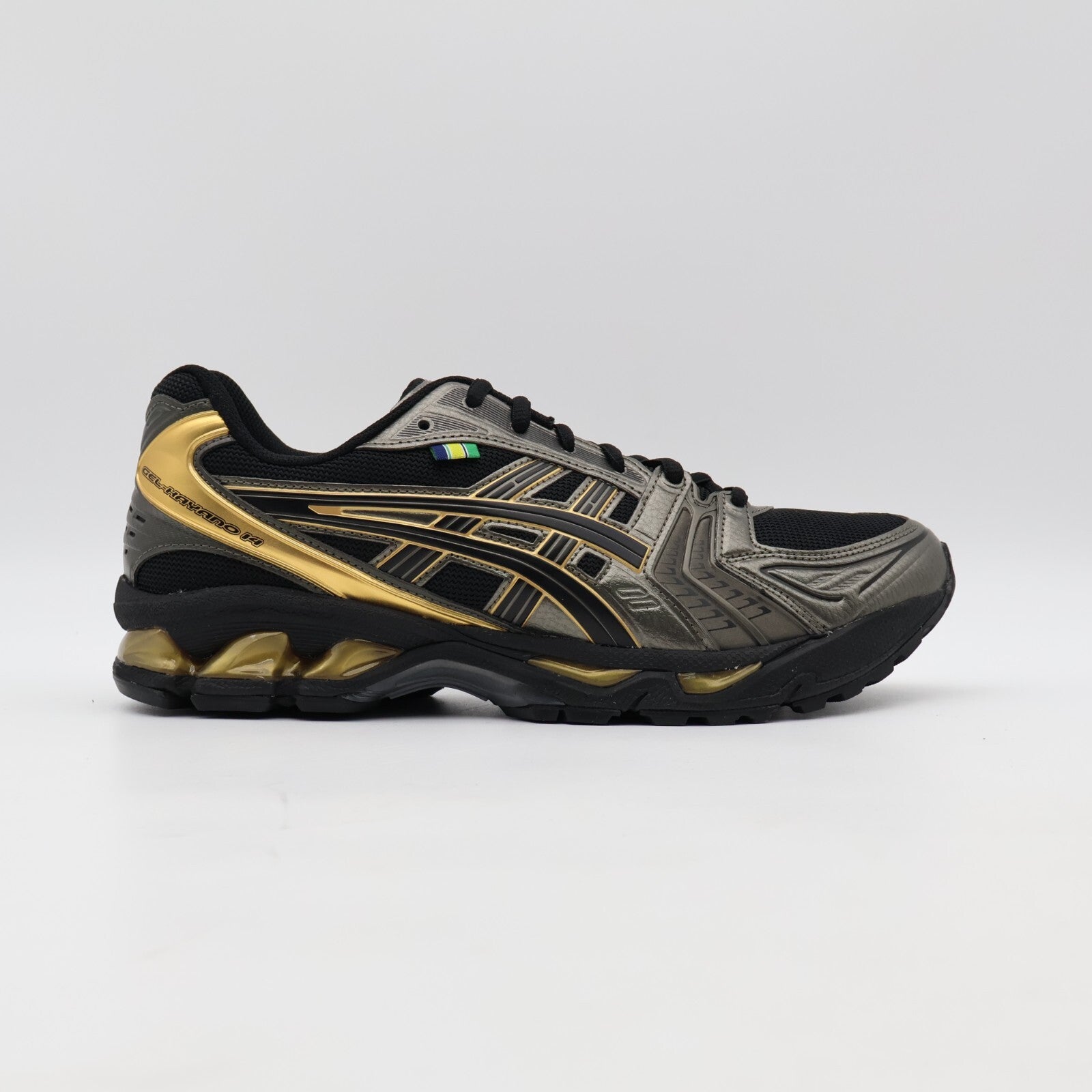 1203A860-001 Ayrton Senna Asics Gel-Kayano 14 Black Pure Gold (Men's)