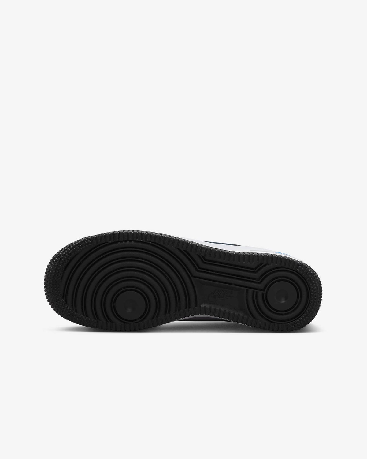 FN8008-001 Nike GS Air Force 1 Black White Light Photo Blue