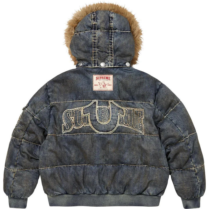 Supreme True Religion Puffer Jacket Indigo