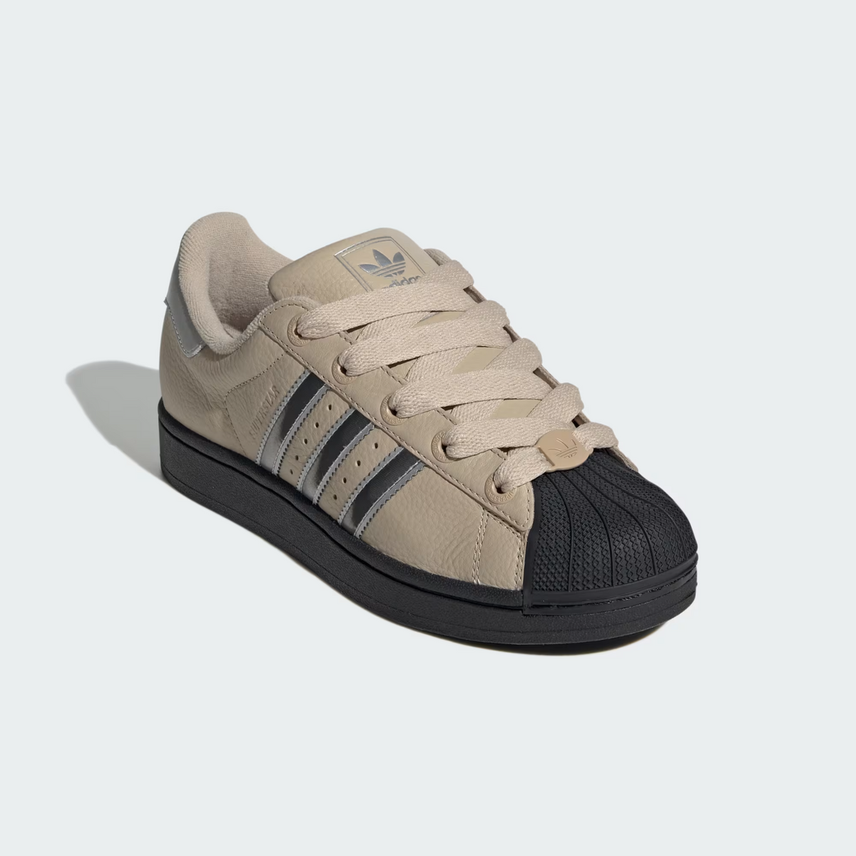 JR4234 adidas Originals Superstar 2 Stone Khaki Silver Metallic (Women's)