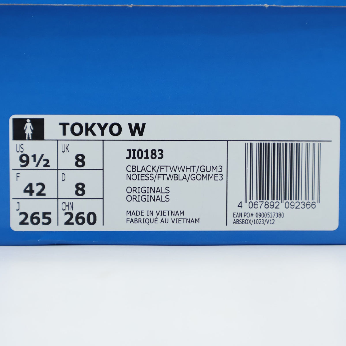 JI0183 adidas Originals Tokyo Core Black Footwear White Gum (Women's)