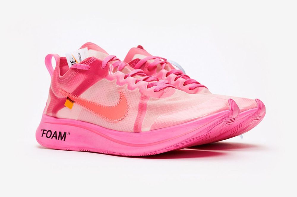 AJ4588-600 Off-White Ã Nike Zoom Fly Pink (Men's)