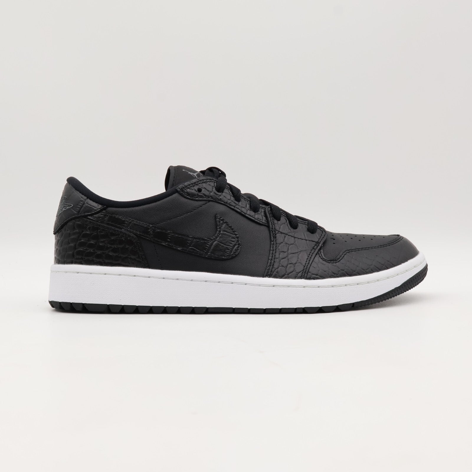 DD9315-003 Nike Air Jordan 1 Low Golf Black Crocodile Skin Iron Grey (Men's)
