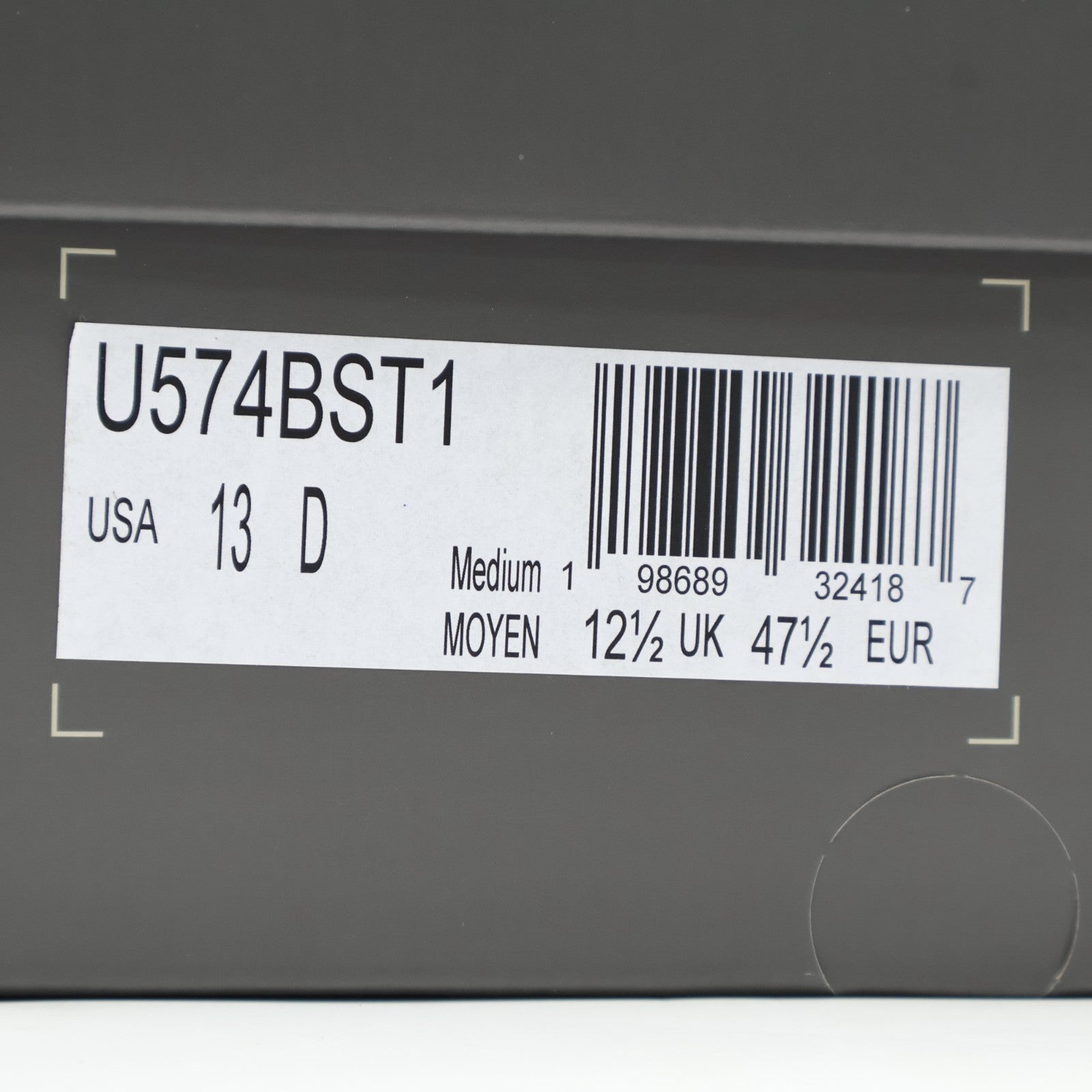 U574BST1 Stone Island New Balance 574 Legacy Ghost Grey (Men's)