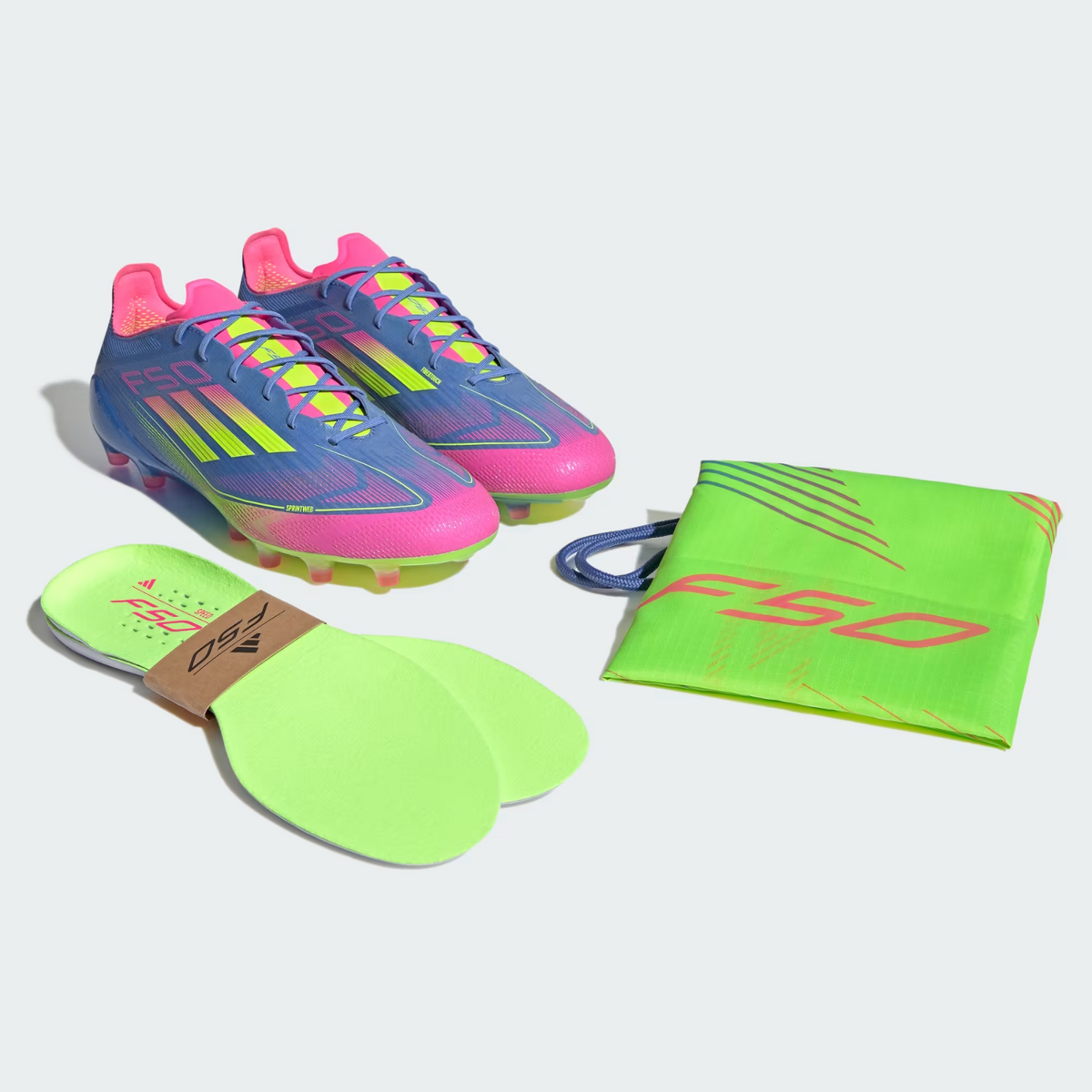 IE1264 adidas F50 Elite AG Blue Fusion/Lucid Lemon/Lucid Pink (Men's)