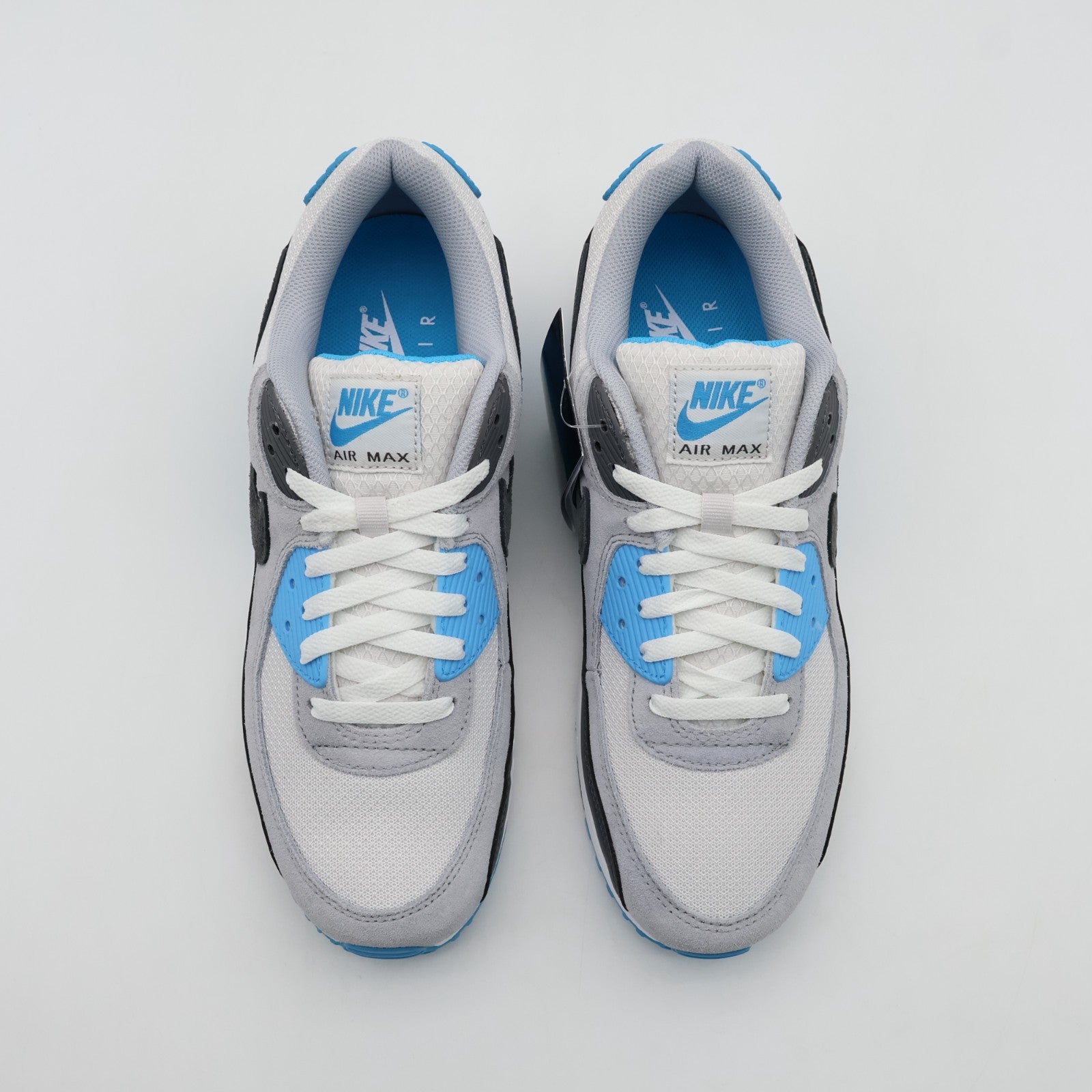 DM0029-019 Nike Air Max 90 Platinum Tint Blue Lightning Wolf Grey (Men's)