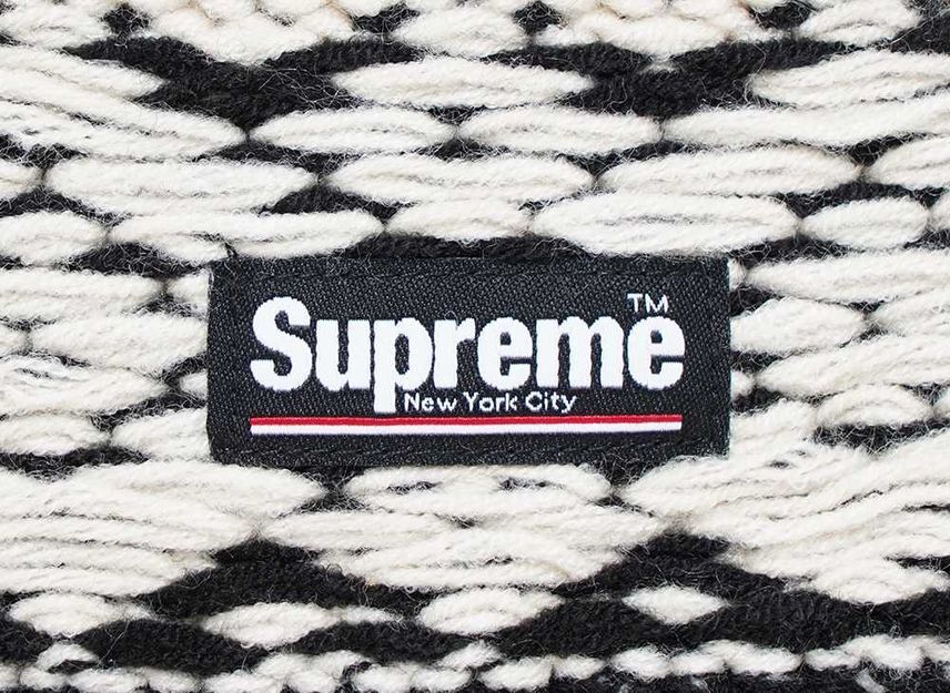 Supreme Diamond Beanie Black
