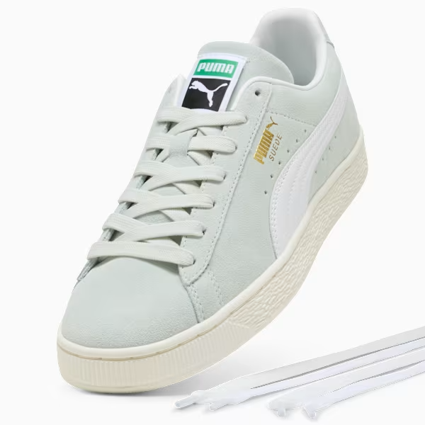 399781-43 Puma Suede Classic "Creme De Mint/PUMA White" (Men's)