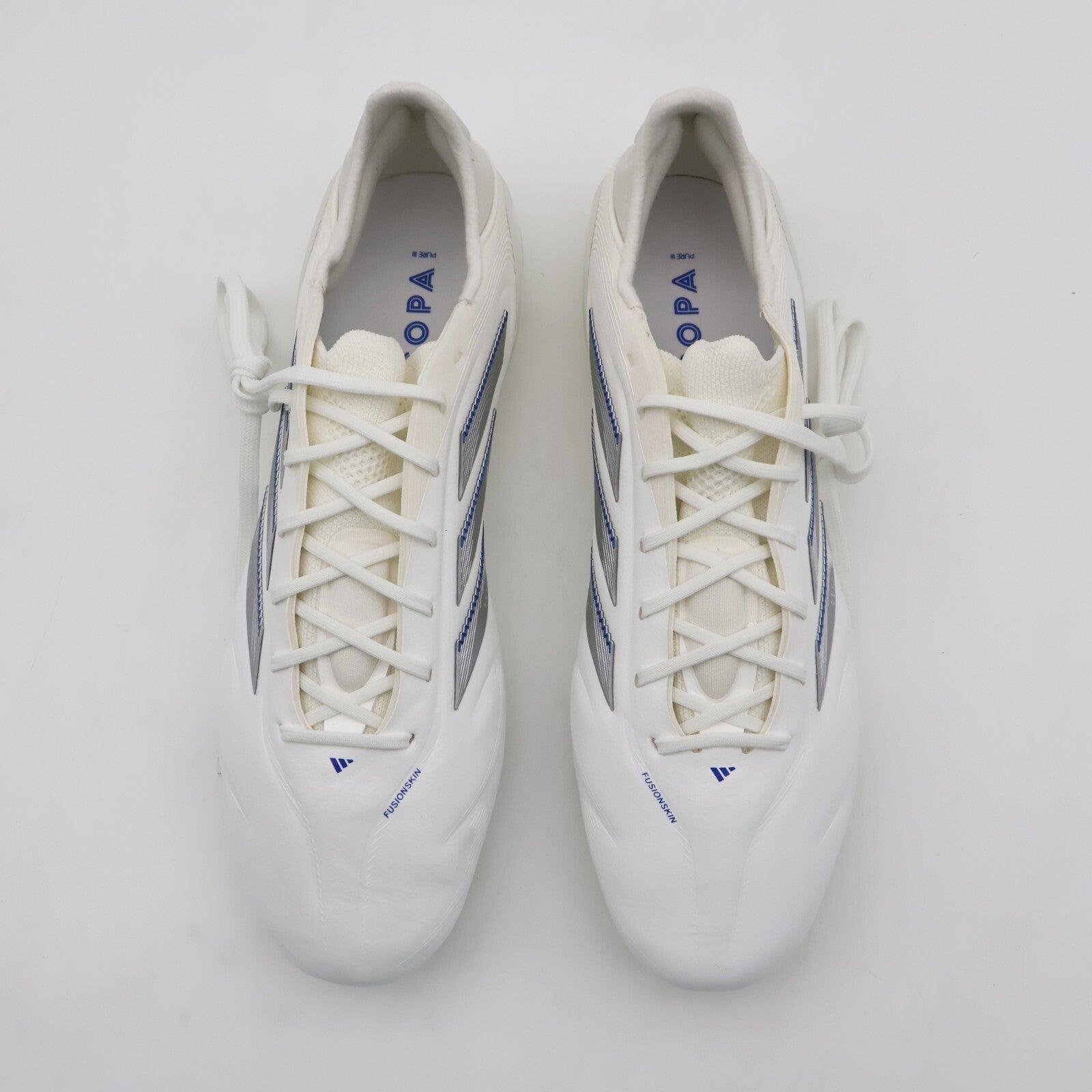 ID9036 adidas Copa Pure 3 Elite HG AG Cloud White Silver Metallic Bright (Men's)