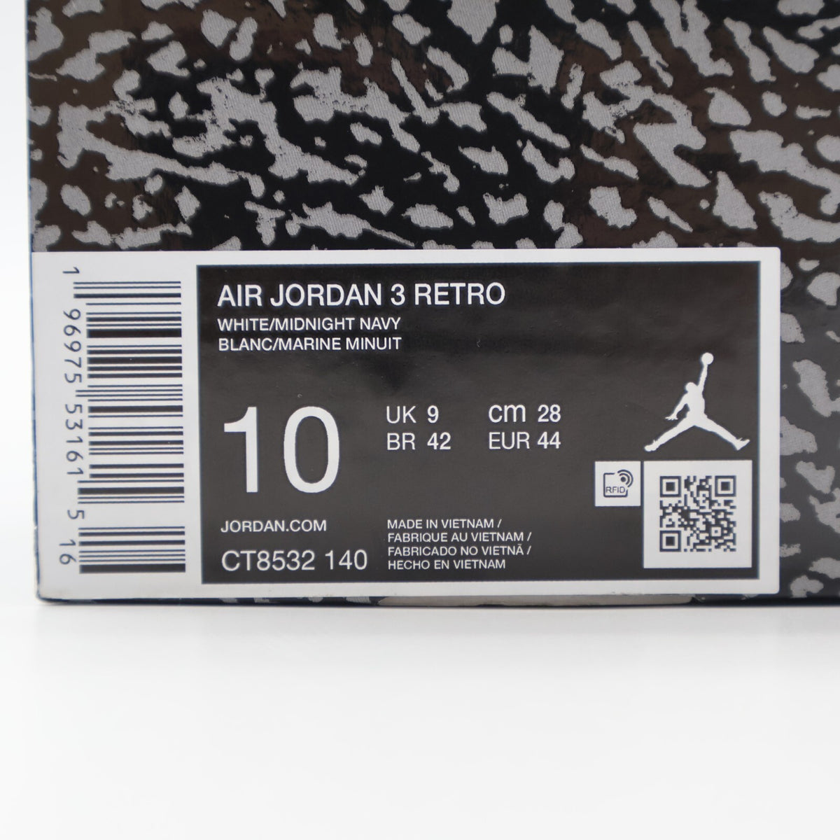 CT8532-140 Nike Air Jordan 3 Retro Midnight Navy (Men's)