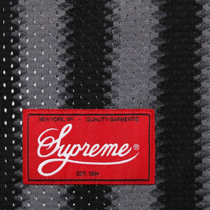 Supreme Stripe Mesh Tank Top Black