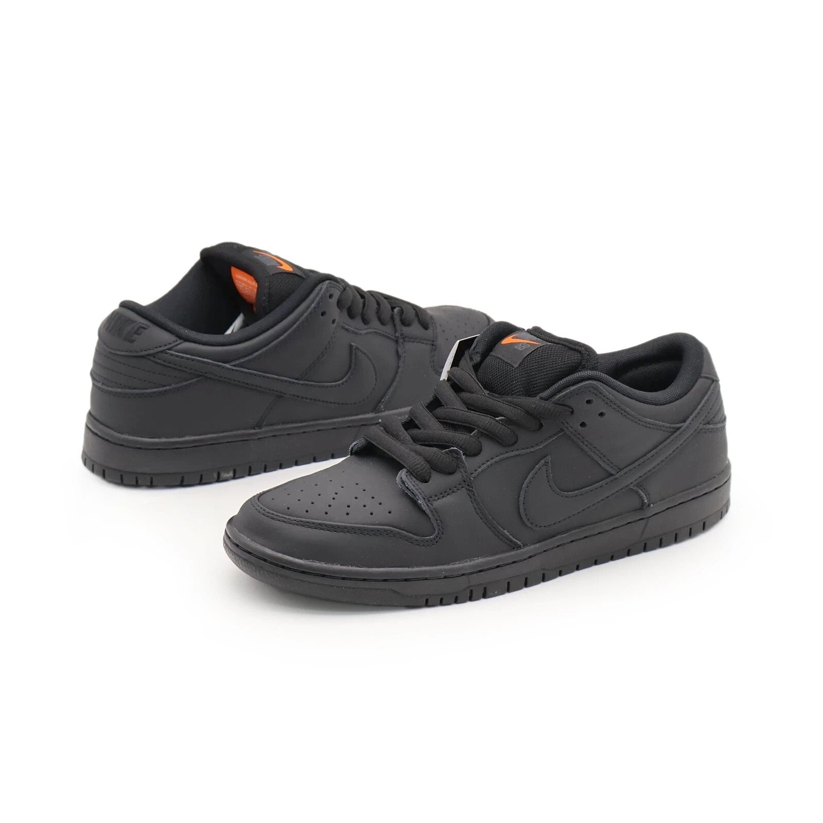 FJ1674-001 Nike SB Dunk Low Pro ISO Triple Black Anthracite Orange (Men's)
