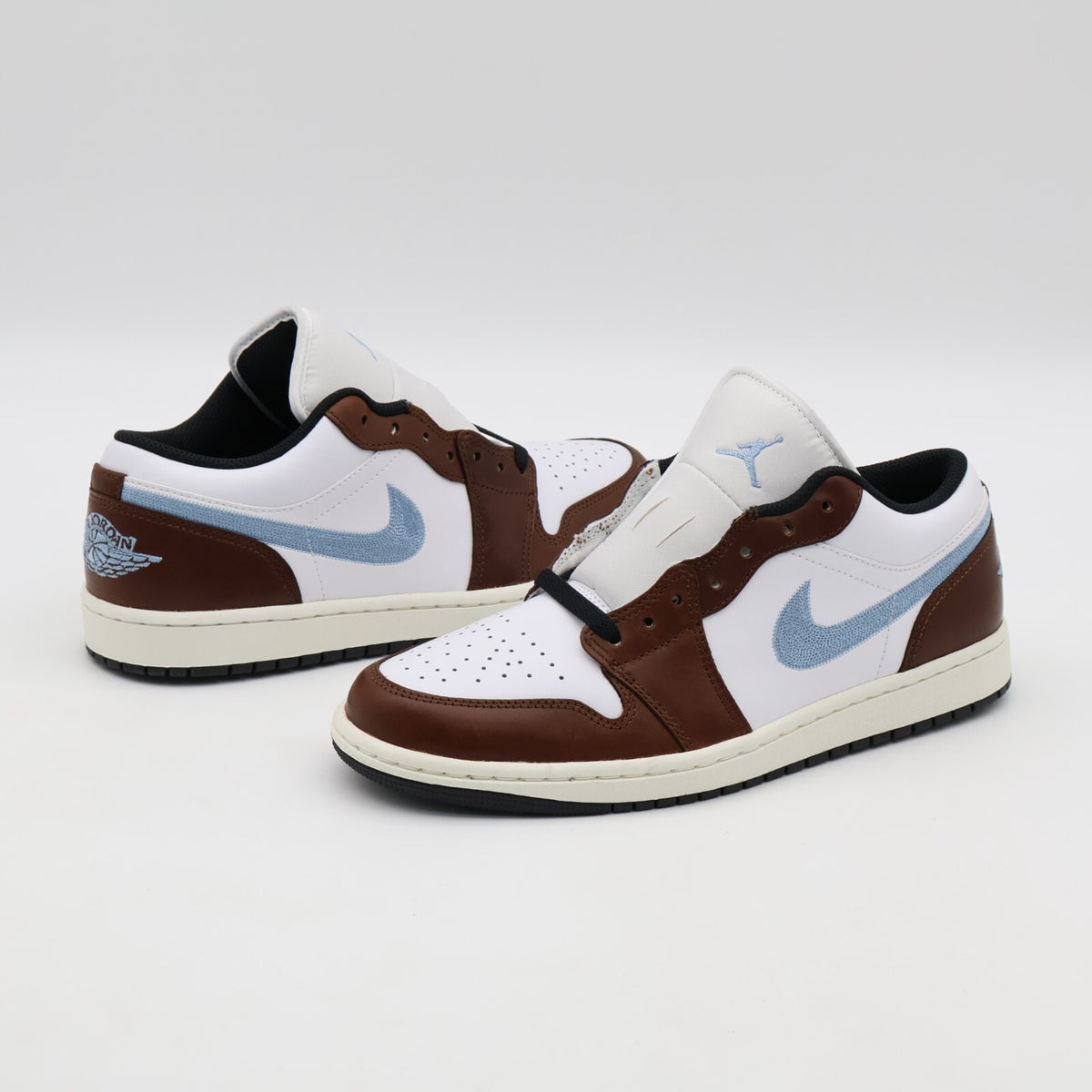 FQ7832-142 Nike Air Jordan 1 Low SE White Black Sail Blue Grey (Men's)