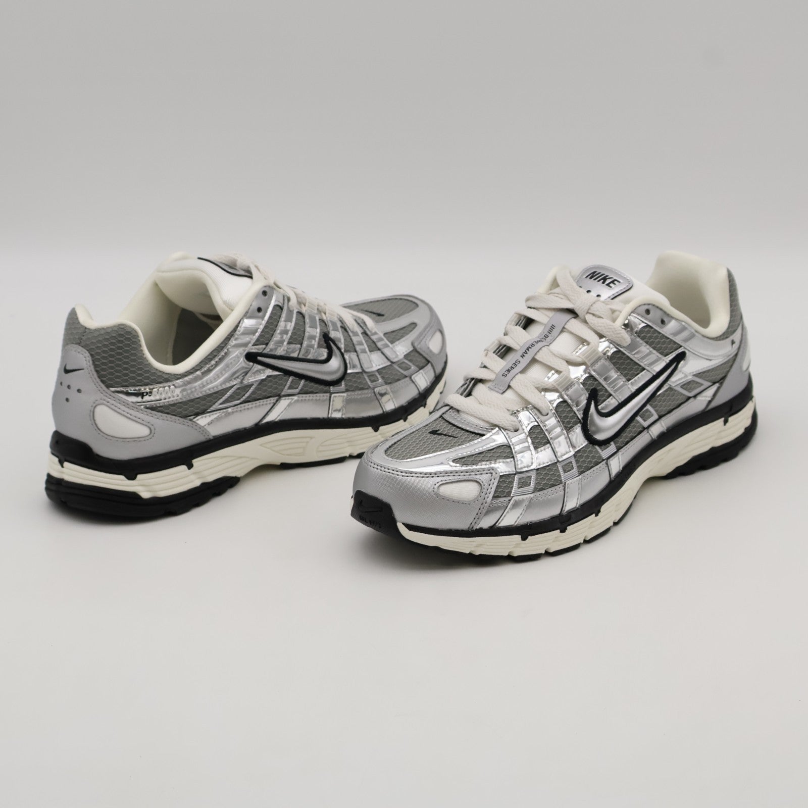 CN0149-001 Nike P-6000 Metallic Silver Sail Black (Men's)