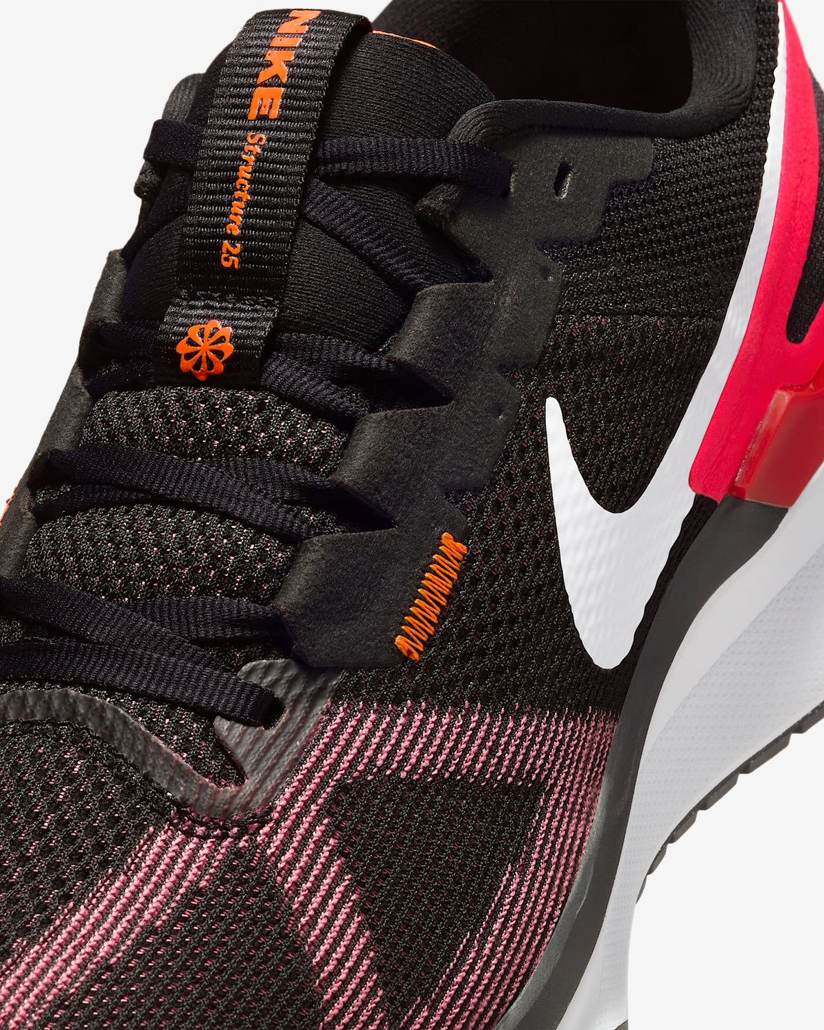 DJ7883-014 Nike Structure 25 Black University Red Hyper Crimson White (Men's)