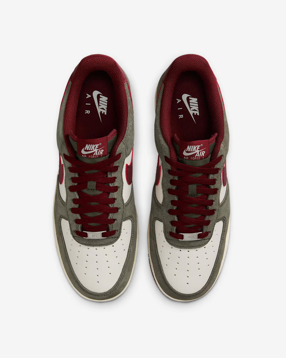 FQ8714-302 Nike Air Force 1 Low Cargo Khaki Pale Ivory Dark Team Red (Men's)