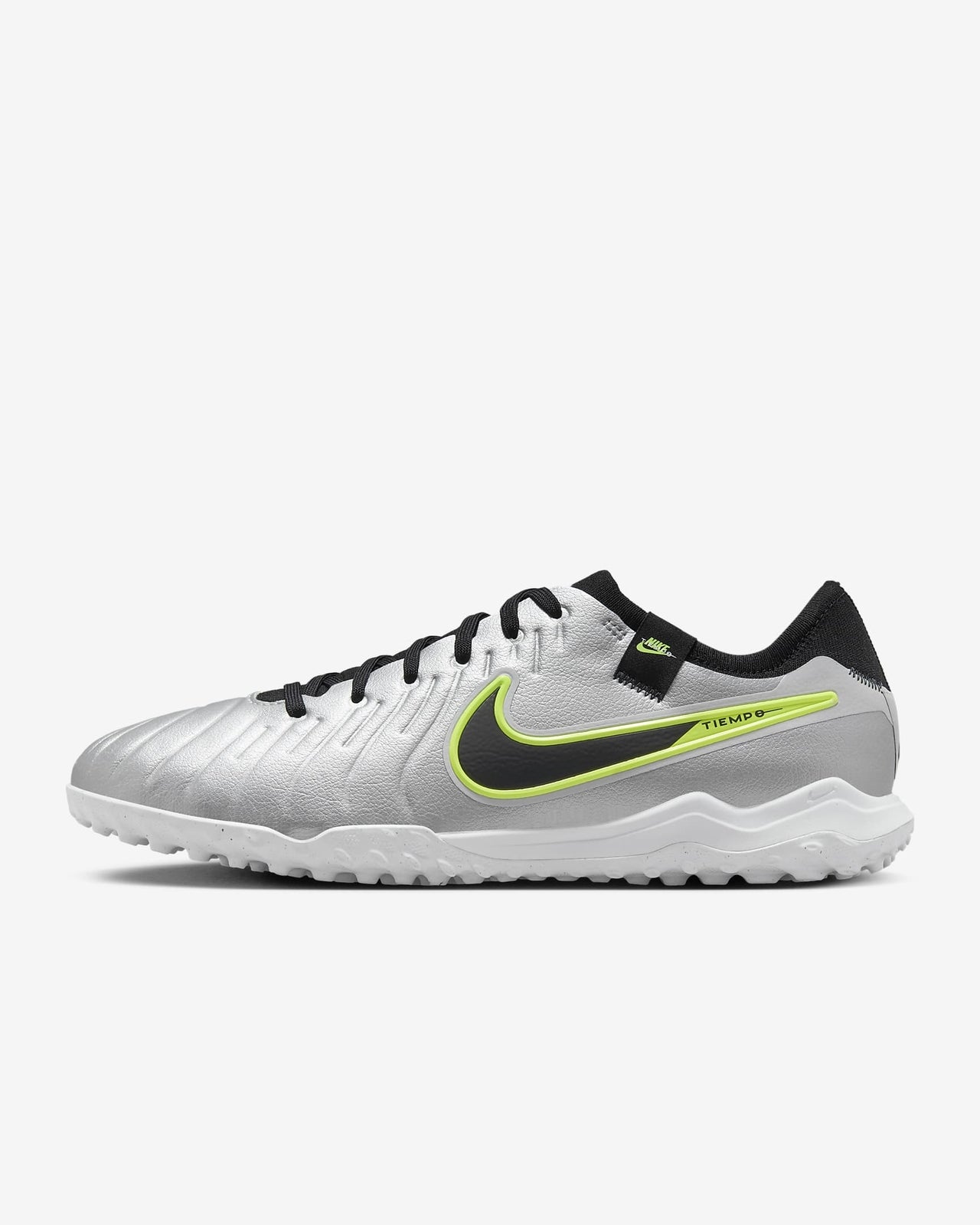 DV4336-001 Nike Tiempo Legend 10 Pro Metallic Silver Volt Black (Men's)