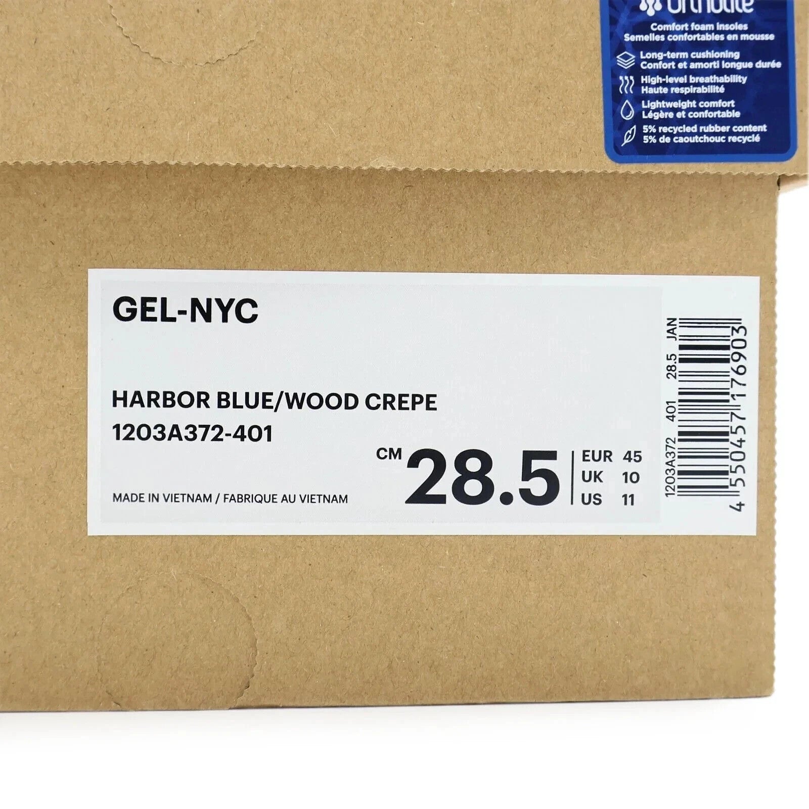 1203A372-401 Asics Gel-NYC Harbor Blue Wood Crepe (Men's)