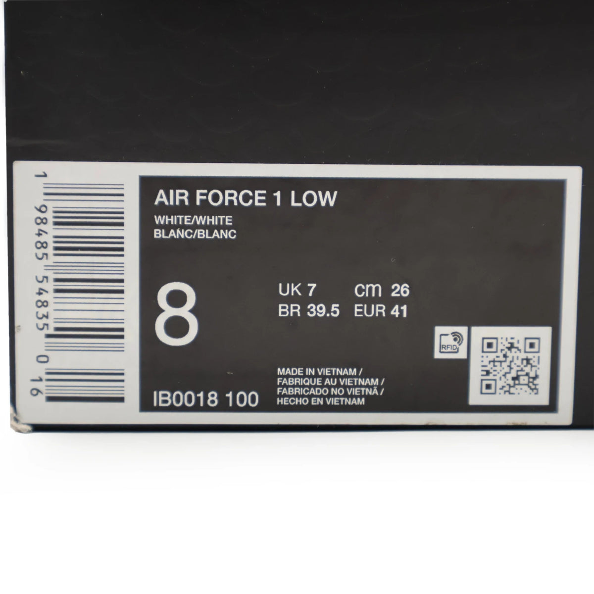 IB0018-100 Kobe Bryant Nike Air Force 1 Low White (Men's)