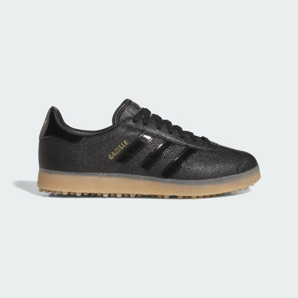 JI4157 adidas Gazelle Lux Spikeless Golf Core Black/Gum (Men's)